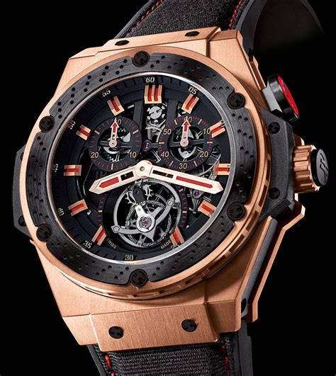 hublot king power tourbillon gold|hublot king power f1 gold.